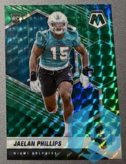 2021 Panini Mosaic Jaelan Phillips #350 RC Green Miami Dolphins